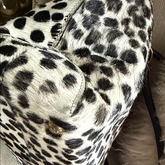 Boden Black and Cream Animal Print Tote - Picture 7 of 14